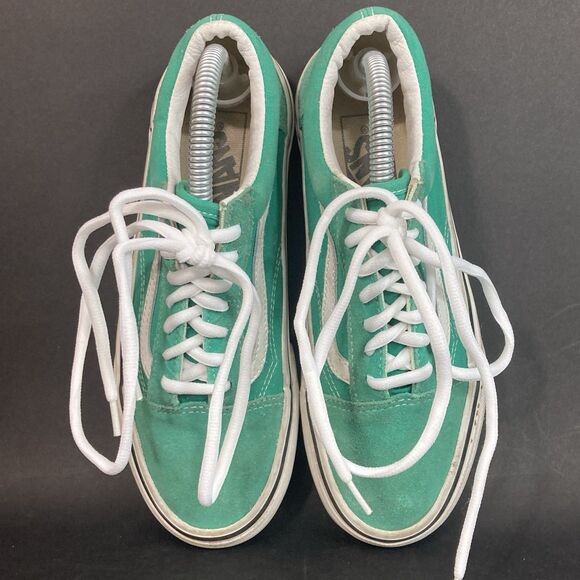 Vans OTW Classic Men's Sz 4.5/Women's Sz 6 Teal Green Canvas/Suede Low 751505 - Picture 4 of 11